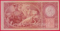 50 korun 1929 Vb neperf.