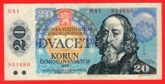 Československo - 20 korun - 1988 H 41