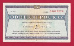 5 Tkčs - Tuzexová poukázka 1983/ II