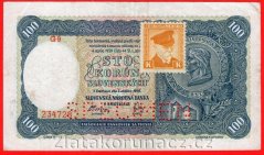 100 Ks 1940 + kolek, I. vydání G9 perf.
