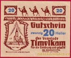 Timelkam - 20 haléřů - 1920