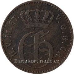 Mecklenburg - Strelitz - 3 pfenninge 1855 A