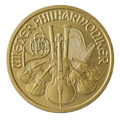 Zlatá mince Rakouska - 1/10 Oz Philharmoniker 2004