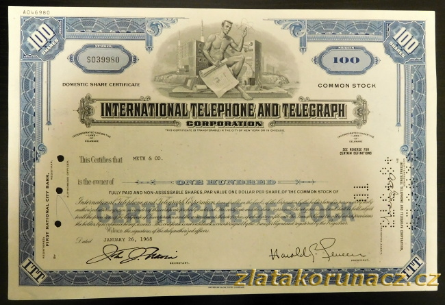 USA - International Telephone and Telegraph Corp. - 1968