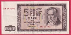 Německo - východní - 5 Mark 1964 FM