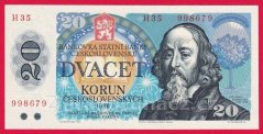 Československo - 20 korun - 1988 H 35