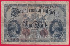Německo - 5 mark 5.8.1914 - série Z