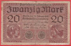 Německo - 20 mark 20.2.1918 - série F