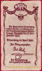 Sitzenberg - 20 haléřů - 1920