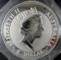 Austrálie - 1 dollar 1993 - 1 oz Kookaburra