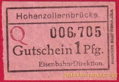 Hohenzollernbrücke - 1 pfennig