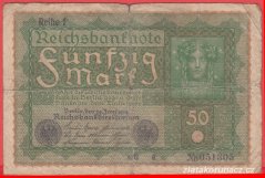 Německo - 50 mark 24.6.1919 - série AGa-pořadí 1