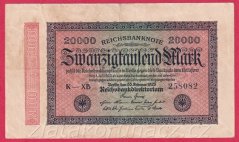 Německo - 20.000 mark 20.2.1923 - série K-XB