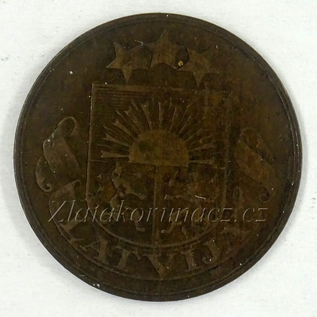 Lotyšsko - 2 santimi 1928