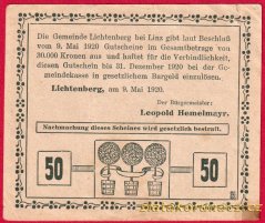Lichtenberg - 50 haléřů - 1920