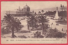 Nice - Le jardin Public et la palais de la Jeteé
