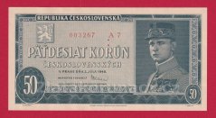 50 Kčs 1948 A 7, perf.