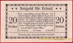 Erlauf - 20 haléřů - 1920