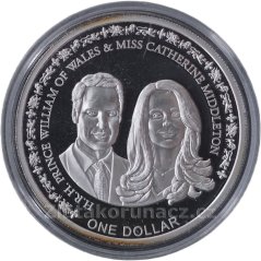 Fiji - 1 Dollar 2011 Královská historie - Svatba William a Kate