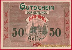 Gaming - 50 haléřů - 1920