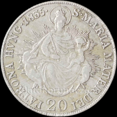 20 Krejcar 1835 B- Madona