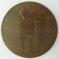 Rusko - 1 kopějka 1851 B.M.