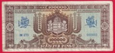 Maďarsko - 100 000 Pengö 1945