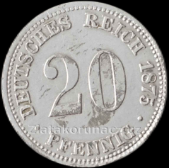 20 pfennig 1875 A