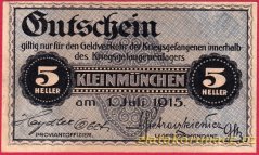 Kleinmünchen - 5 haléřů - 1915