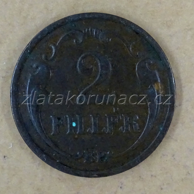 Maďarsko - 2 fillér 1927 BP