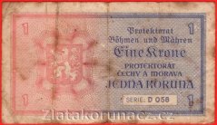 1 Koruna 1940 D 058 neperf.
