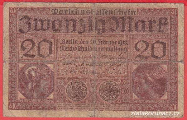 Německo - 20 mark 20.2.1918 - série M