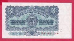 3 Kčs 1953 HM - český číslovač
