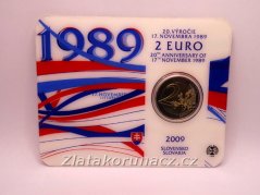 2009 - 2€- 17.listopad den boje za svobodu a demokracii-20.výr. - karta