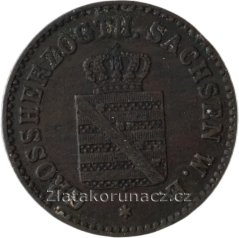 Sasko - Mainingen - 2 pfennige 1865 A