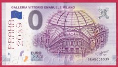 0 Euro souvenir - Galleria Vittorio Emanuele Milano