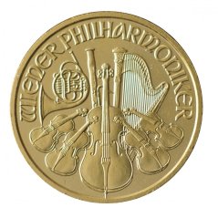 Zlatá mince Rakouska - 1/10 Oz Philharmoniker 2015