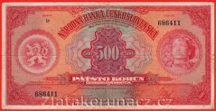500 Korun 1929 D perf.