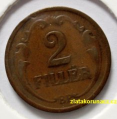 Maďarsko - 2 fillér 1928 BP