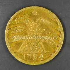 Německo - 5 Reichspfennig 1924 E