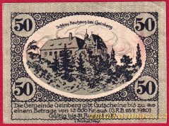Geinberg - 50 haléřů - 1920