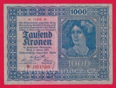 Rakousko - 1000 Kronen 1922 1168