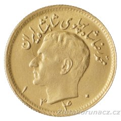 Zlatá mince Iran - 1/2 Pahlaví 1340 (1961)