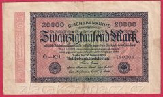 Německo - 20.000 mark 20.2.1923 - série G-KH