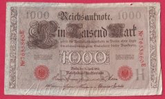 Německo - 1000 mark 21.4.1910 - série E-H-červená