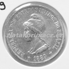 Brazílie - 500 reis 1889
