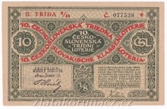 Los - 6 Kč - 10. Československá třídní loterie II.třída - r.1924