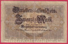 Německo - 20 mark 5.8.1914 - série D