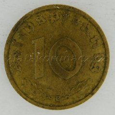 Německo - 10 Reichspfennig 1938 F