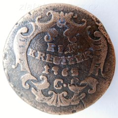 1 Krejcar 1762 C